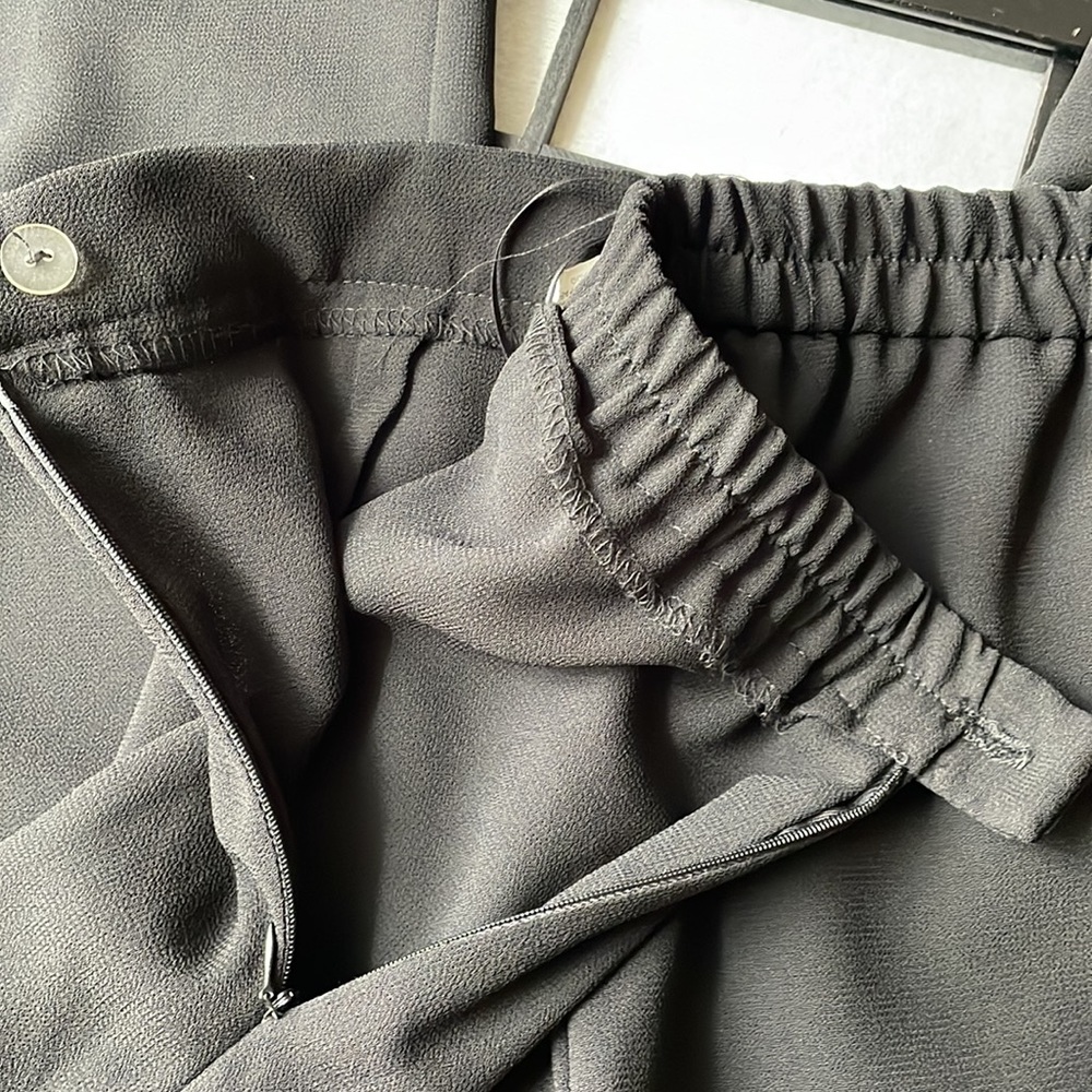 R & M Collection. Sheer Wide Leg Side Slitted Pants - Picture 5 of 13